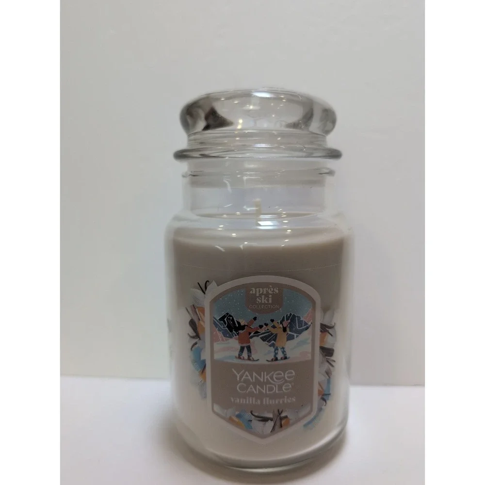 NEW-Yankee Candle VANILLA FLURRIES Large Jar 22oz